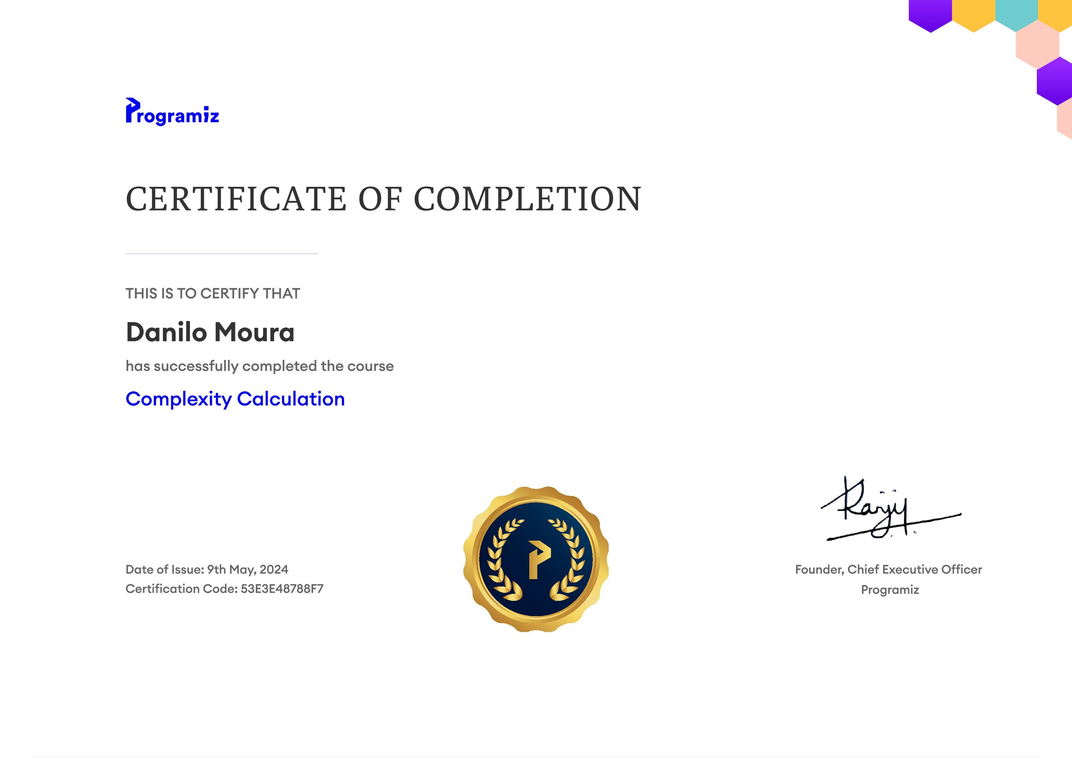 User Certificate