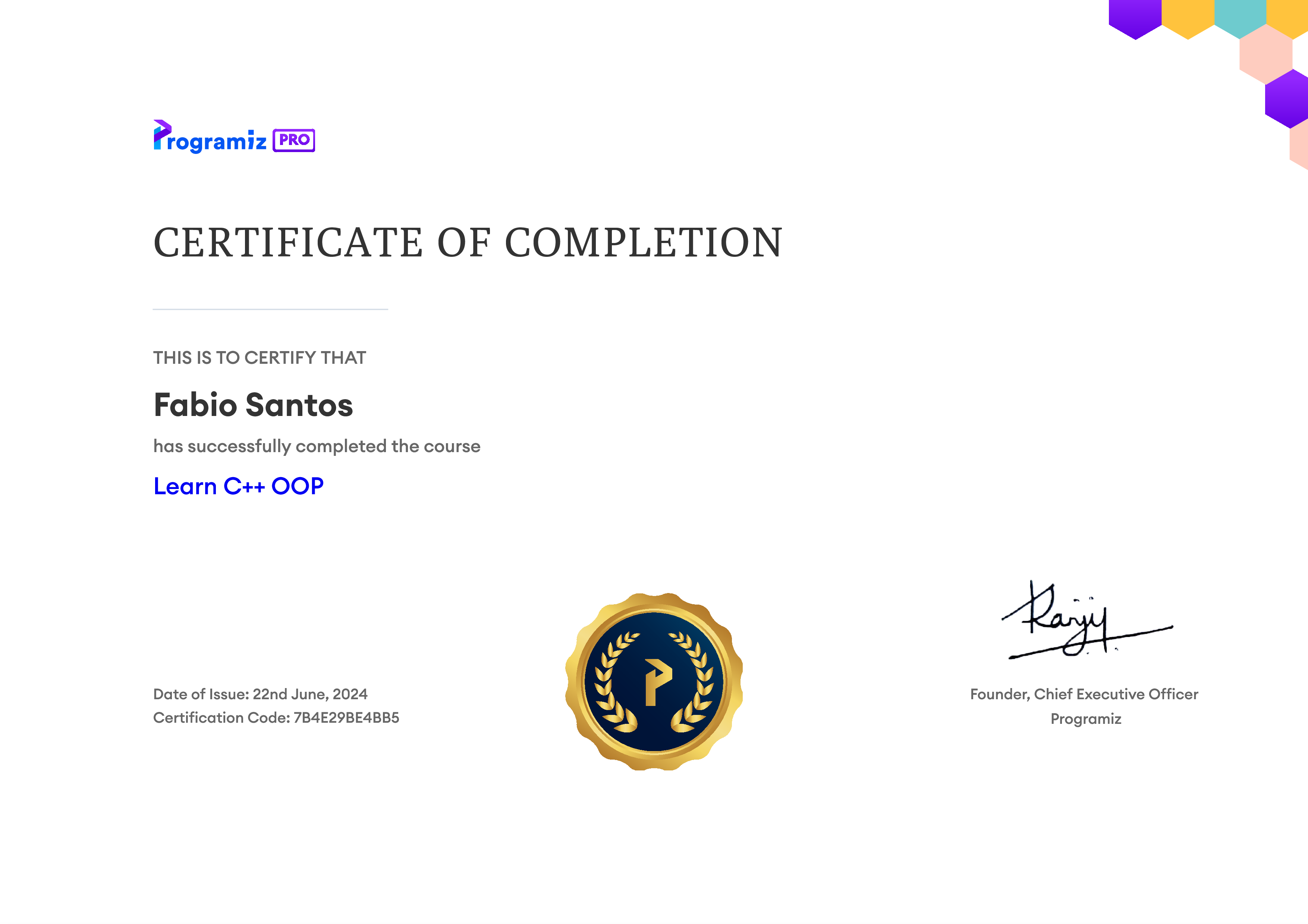 User Certificate