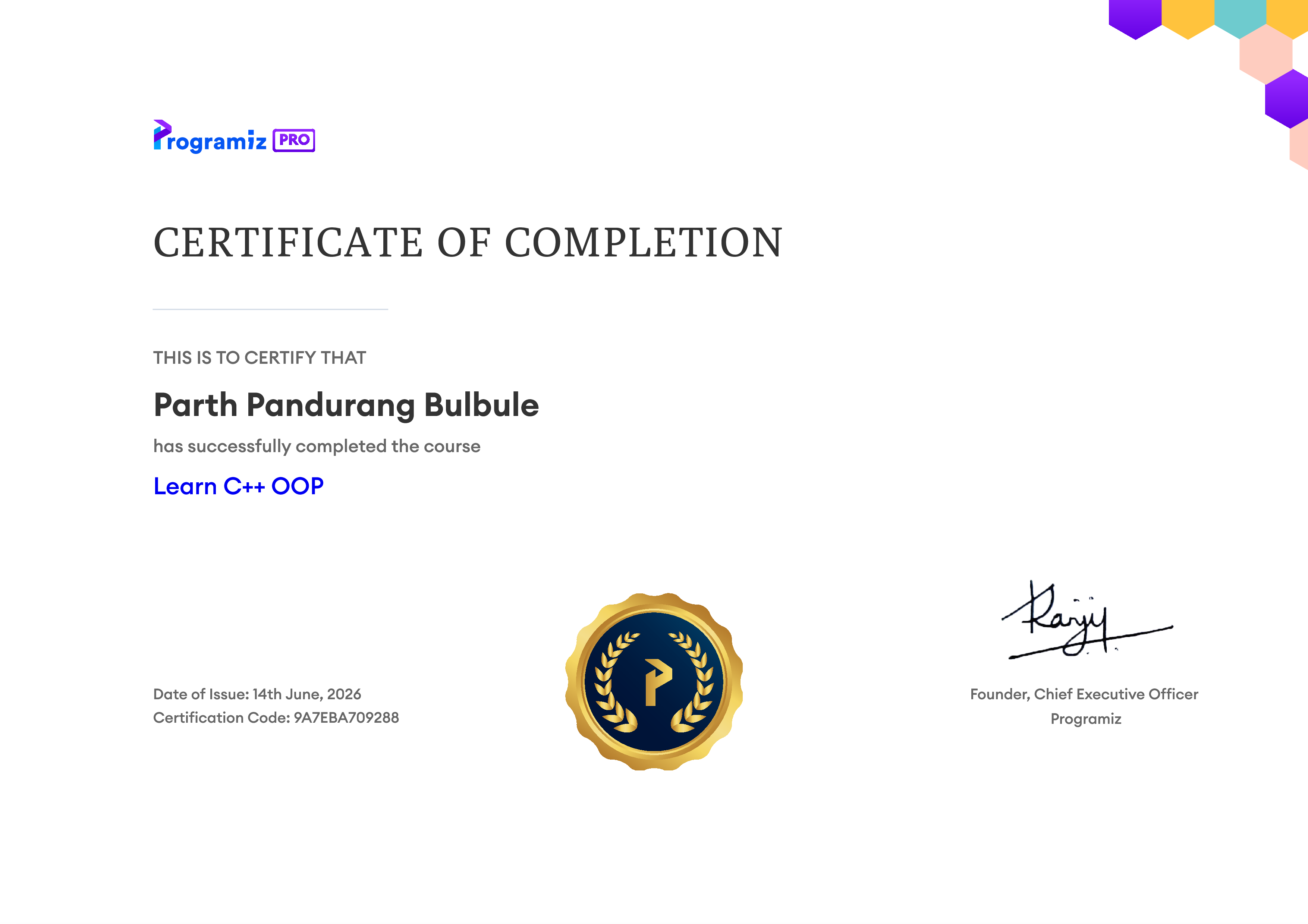 User Certificate